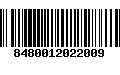 Código de Barras 8480012022009