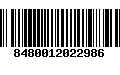 Código de Barras 8480012022986