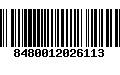 Código de Barras 8480012026113