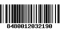 Código de Barras 8480012032190