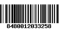 Código de Barras 8480012033258