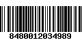 Código de Barras 8480012034989