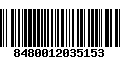 Código de Barras 8480012035153