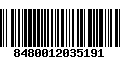 Código de Barras 8480012035191