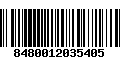 Código de Barras 8480012035405