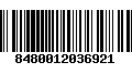 Código de Barras 8480012036921