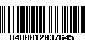 Código de Barras 8480012037645