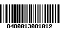 Código de Barras 8480013081012