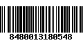 Código de Barras 8480013180548