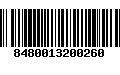 Código de Barras 8480013200260