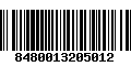 Código de Barras 8480013205012