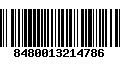 Código de Barras 8480013214786