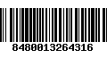 Código de Barras 8480013264316