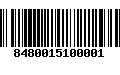 Código de Barras 8480015100001