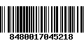 Código de Barras 8480017045218