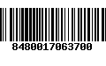 Código de Barras 8480017063700