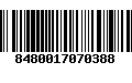 Código de Barras 8480017070388