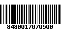 Código de Barras 8480017070500