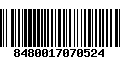 Código de Barras 8480017070524