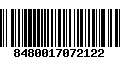 Código de Barras 8480017072122