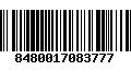 Código de Barras 8480017083777