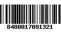 Código de Barras 8480017091321