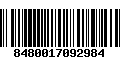 Código de Barras 8480017092984