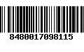 Código de Barras 8480017098115