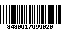 Código de Barras 8480017099020