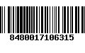 Código de Barras 8480017106315