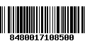 Código de Barras 8480017108500