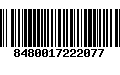 Código de Barras 8480017222077