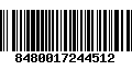 Código de Barras 8480017244512