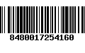 Código de Barras 8480017254160