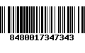 Código de Barras 8480017347343