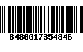 Código de Barras 8480017354846