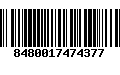 Código de Barras 8480017474377