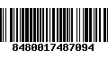 Código de Barras 8480017487094