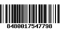 Código de Barras 8480017547798