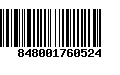 Código de Barras 848001760524