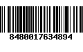 Código de Barras 8480017634894