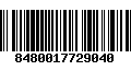 Código de Barras 8480017729040