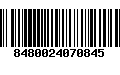 Código de Barras 8480024070845