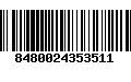 Código de Barras 8480024353511