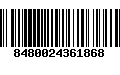 Código de Barras 8480024361868