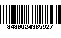 Código de Barras 8480024365927