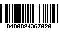 Código de Barras 8480024367020