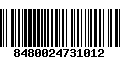 Código de Barras 8480024731012