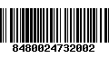 Código de Barras 8480024732002