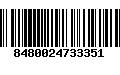 Código de Barras 8480024733351